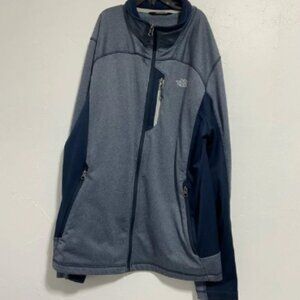 The North Face Men's Full Zip Jacket Sweatshirt Blue Large